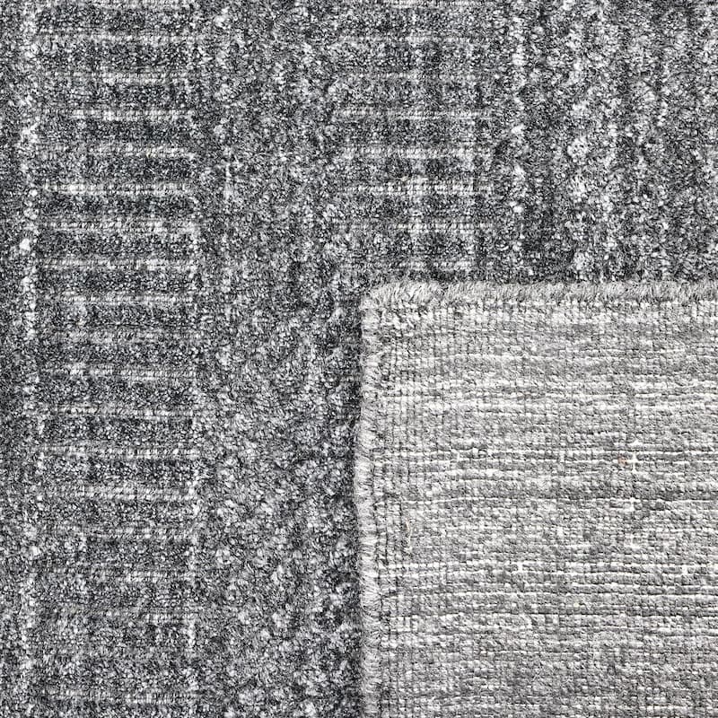 Overton Handmade Modern Contemporary Striped Area Rug
