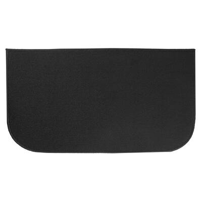 Solid Black Accent Rug 20 in. x 36 in.