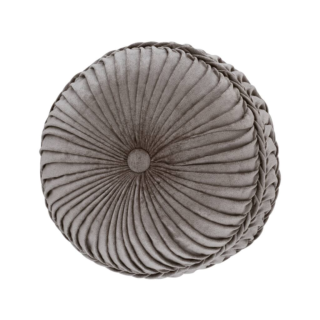 J. Queen New York Sicily Tufted Round Decorative Throw Pillow