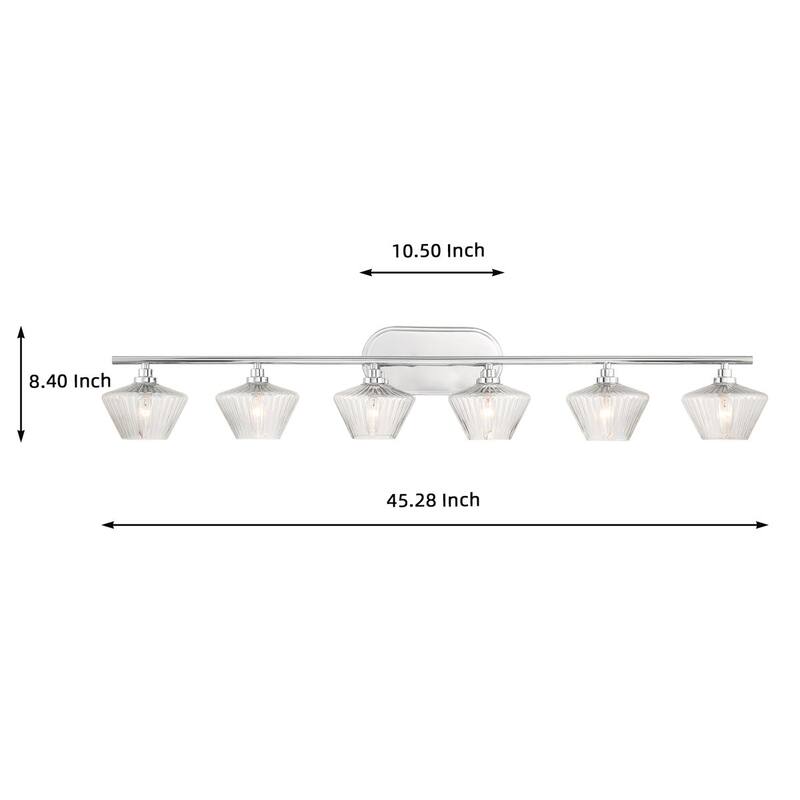 Acroma Bathroom Steel Dimmable Vanity Light