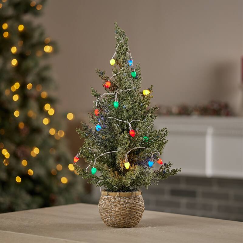 6 Warm Home Decoration Plastic Copper LED Light String 6-Hour Timer 8'