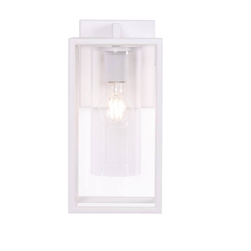 1-Light Outdoor Wall Lights, Outdoor Wall Lantern with Glass Shade