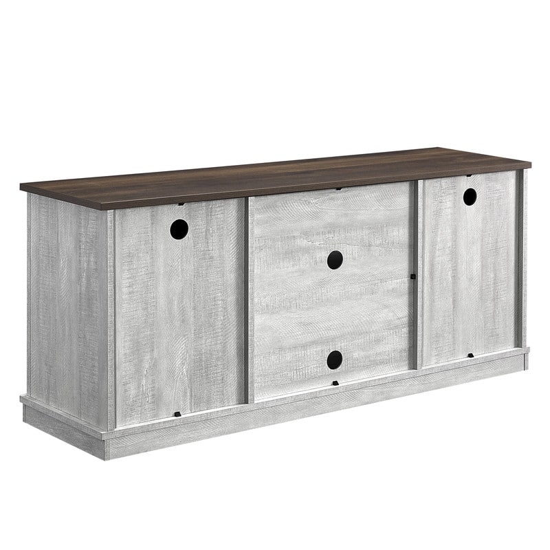54" Faux Raw Wood TV Stand for 60" TVs - 54" in Width