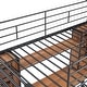 preview thumbnail 7 of 8, Twin Size Metal Loft Bed with Desk Desk and Shelf, Black