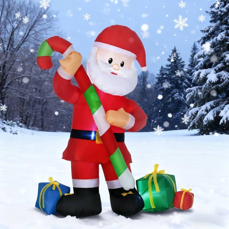 Anmytek 6FT Festive Christmas Inflatable - Outdoor Yard Holiday Decor