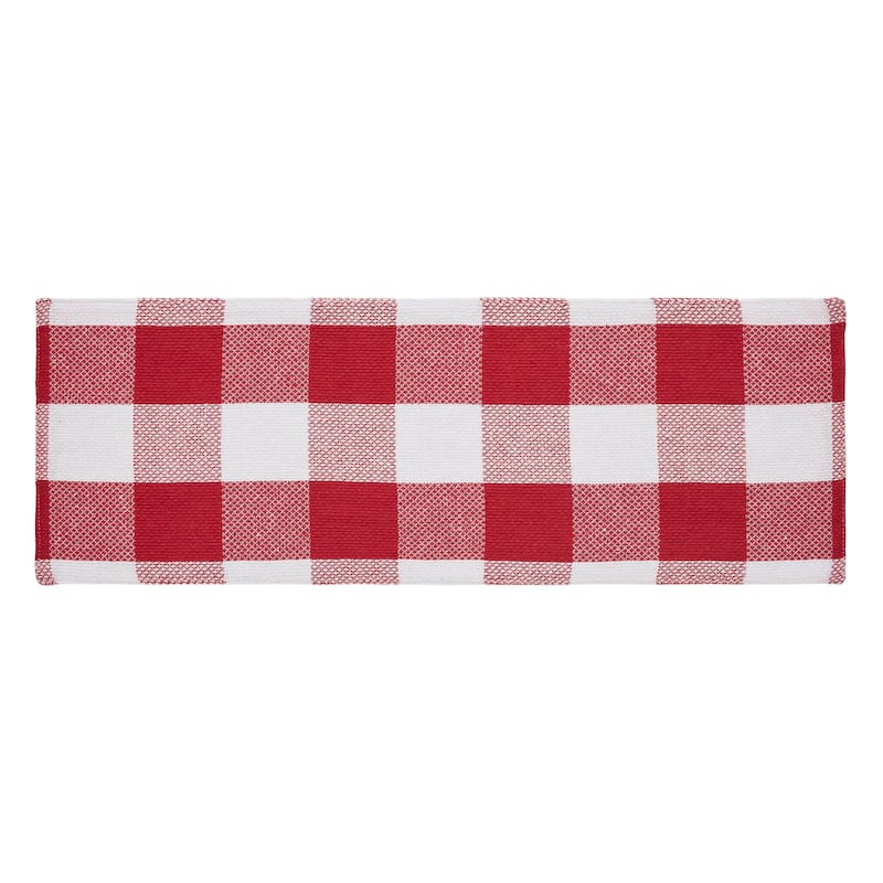 Annie Red Check Runner 12x36