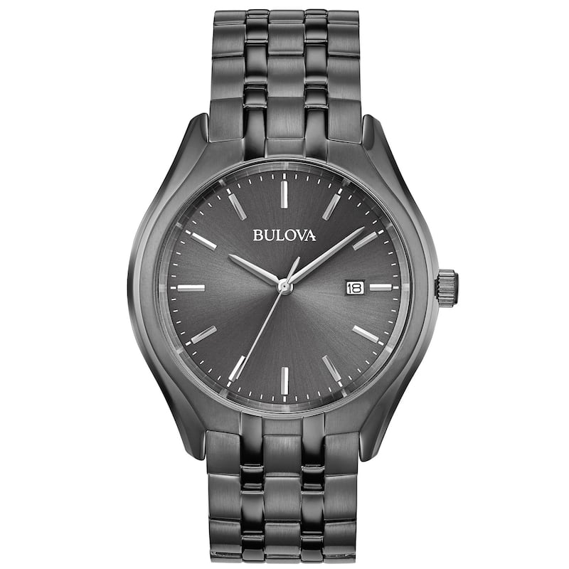 Bulova Men's Ion-Plated Gray Dial Watch - 98B288 - 6 (36)