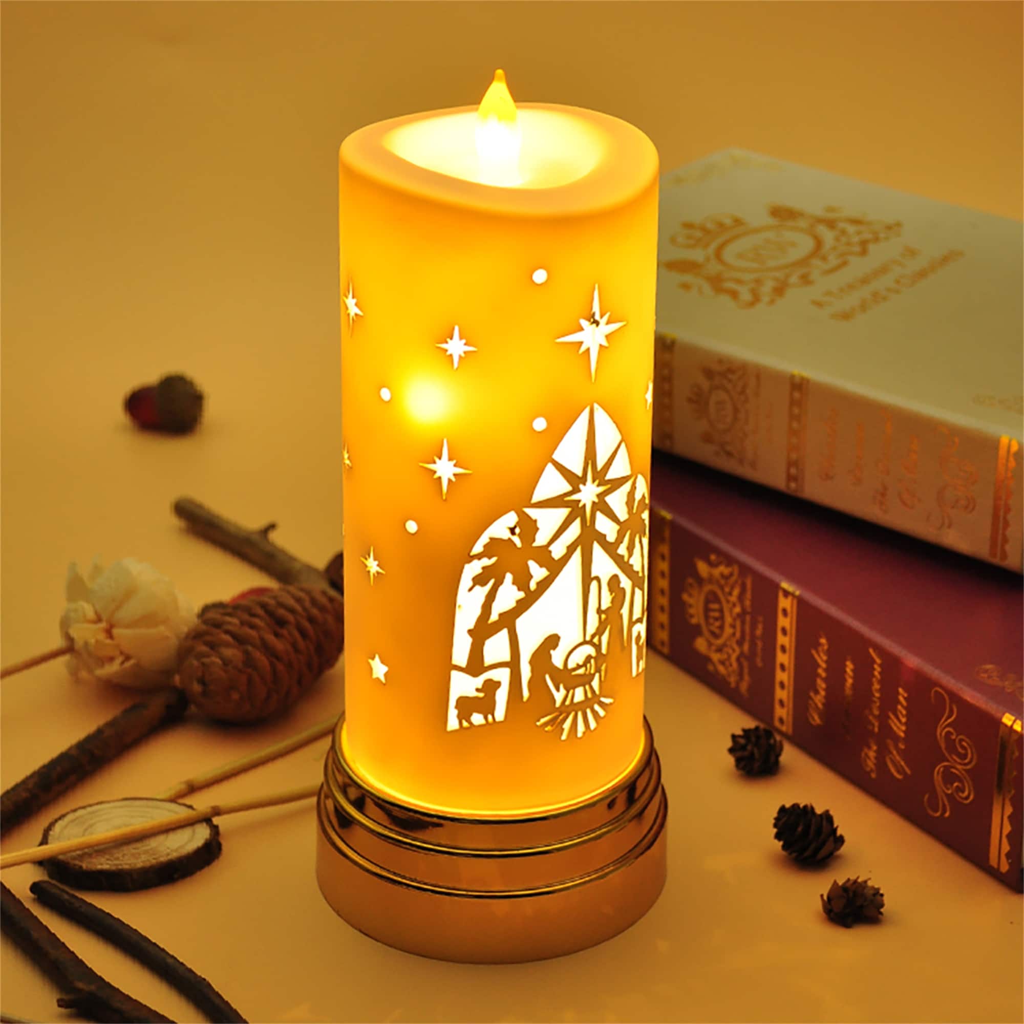 Flameless Candles with Battery Operated,LED Flickering Candles