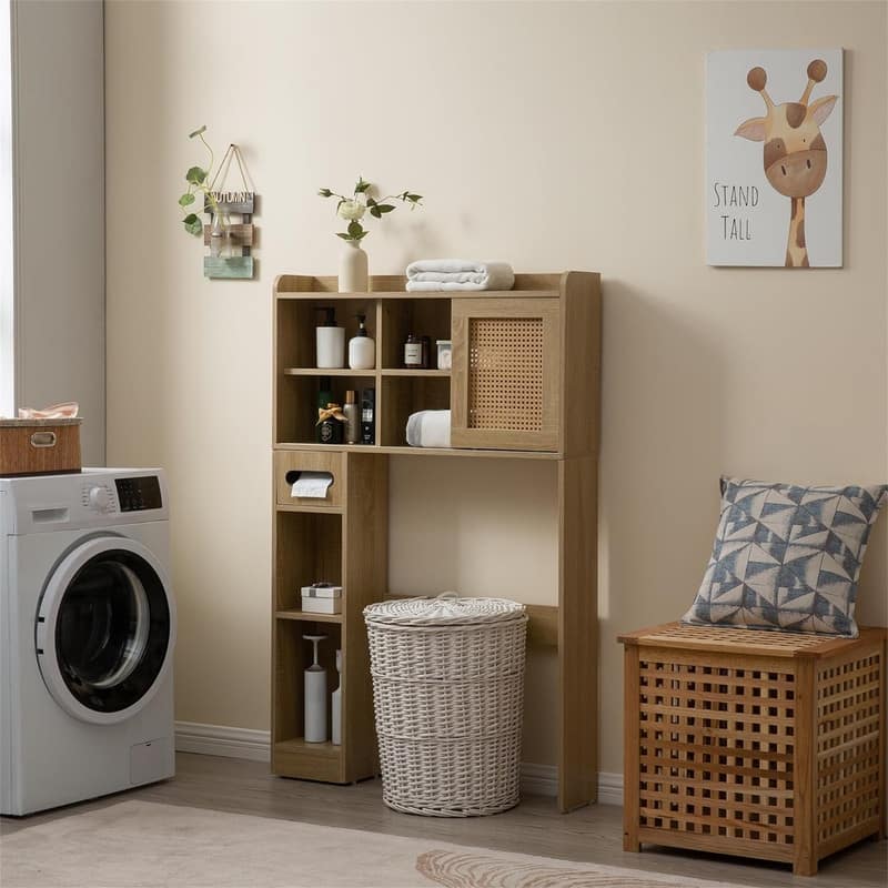 Over The Toilet Storage - 8"D x 35"W x 53"H