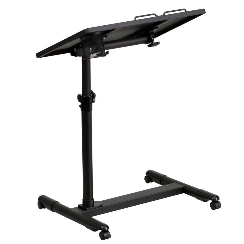 Adjustable Height Steel Mobile Computer Desk