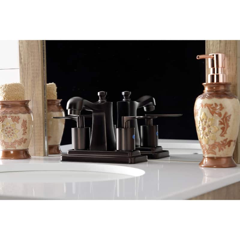 Kingston Brass Serena 1.2 GPM Centerset Bathroom Faucet with Pop-Up