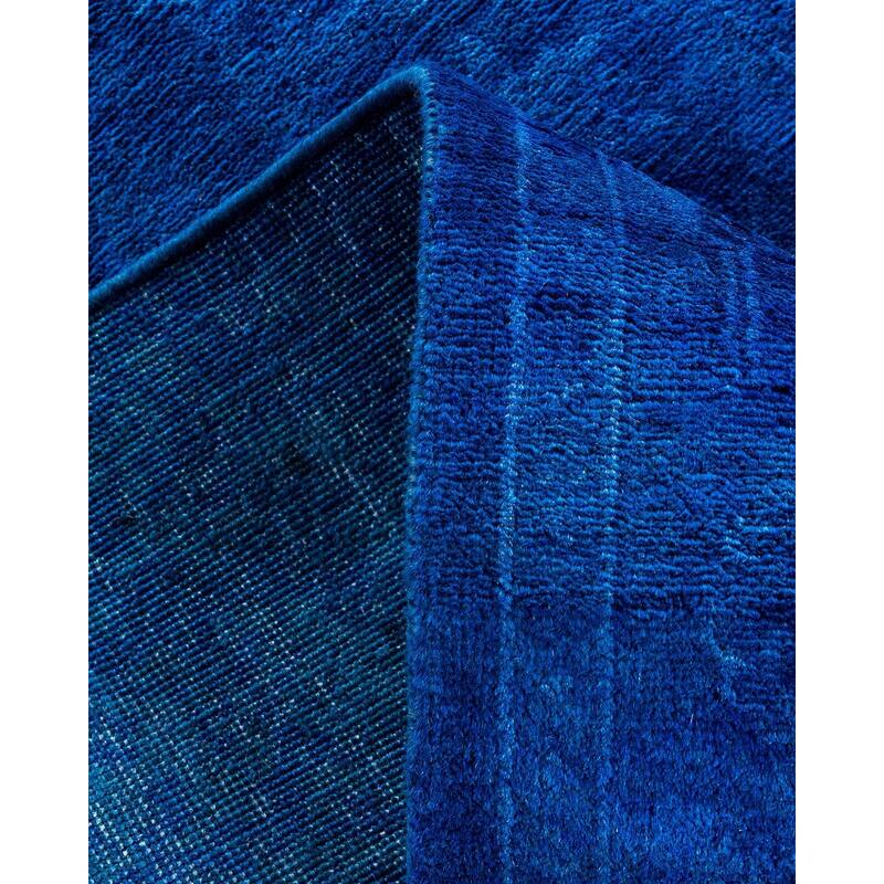 Contemporary Overdyed Wool Hand Knotted Runner - 2' 7" x 18' 5"