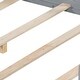 preview thumbnail 38 of 37, Full Size Multifunctional Kids Floor Bed with Storage Headboard and Blackboard, Teens Wooden Platform Bed Frame with Guardrails