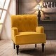 preview thumbnail 1 of 14, Modern Upholstered Armchair with Nailhead Trim Yellow