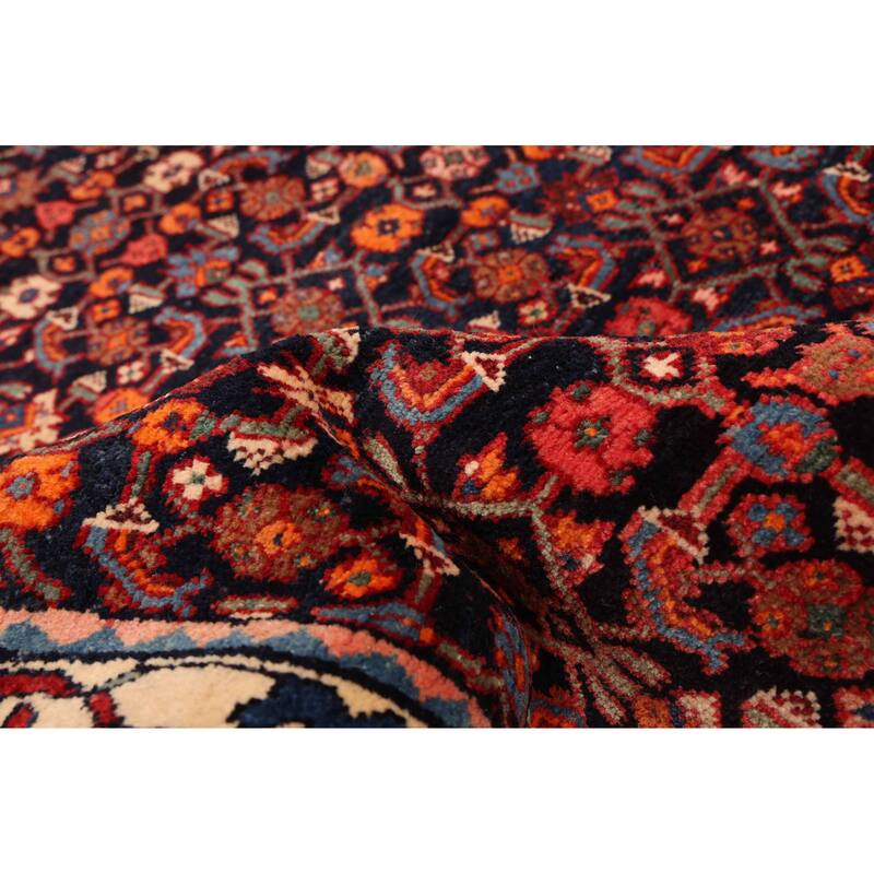 ECARPETGALLERY Hand-knotted Andelz Dark Navy Wool Rug - 4'8 x 8'3