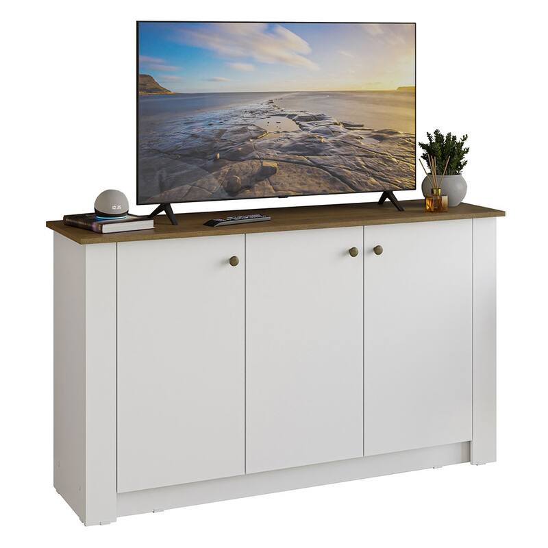 Madesa TV Stand & Storage Cabinet 3 Doors Wooden Unit for Living Room