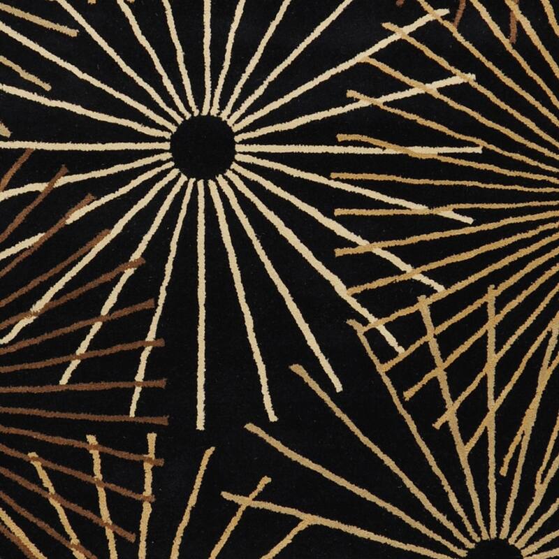 Hand-tufted Brown Contemporary Genrich Wool Abstract Area Rug - 3' x 12' Runner - 3' x 12' Runner