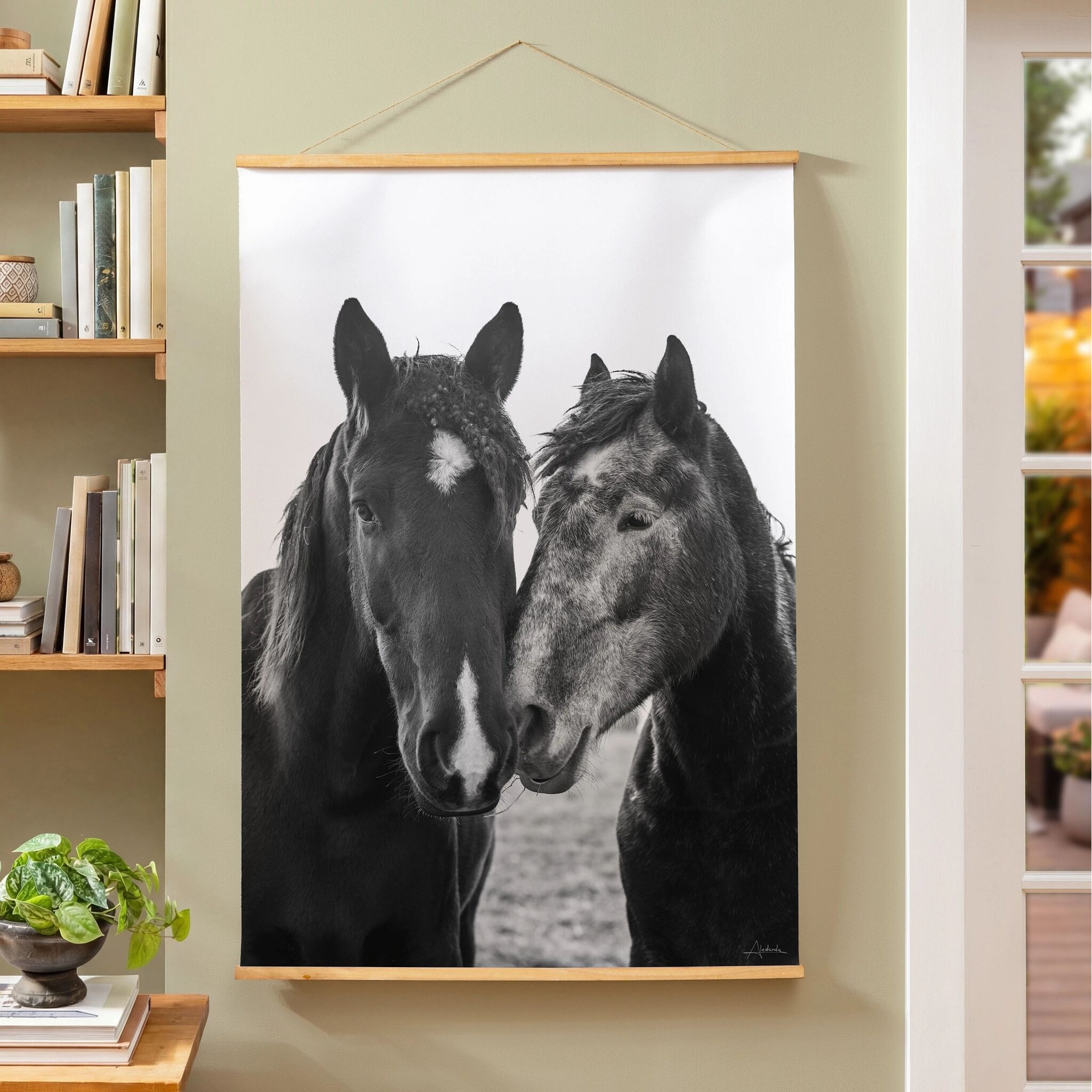 Indoor Wall Decor Canvas Tapestry, Horses