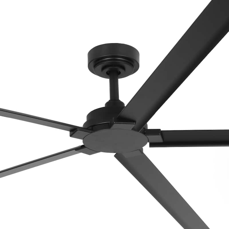 Ceiling Fan 84" Industrial 5-Blade Black IPX4 Outdoor Use