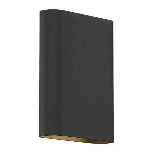 slide 2 of 10, Access Lighting Lux Bi-Directional 8" Wall Sconce - Black Finish- 120-277V