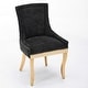 preview thumbnail 7 of 75, GDFStudio - Modern Dining Chair Set with Curved Gold-Plated Legs & Rivet Trim (Set of 2)