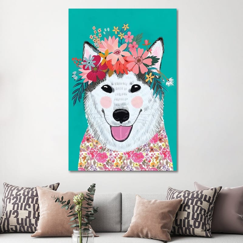 iCanvas "Husky" by Mia Charro Canvas Print