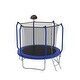 preview thumbnail 5 of 7, Trampoline with Basketball Hoop, Outdoor Trampoline with Enclosure Net