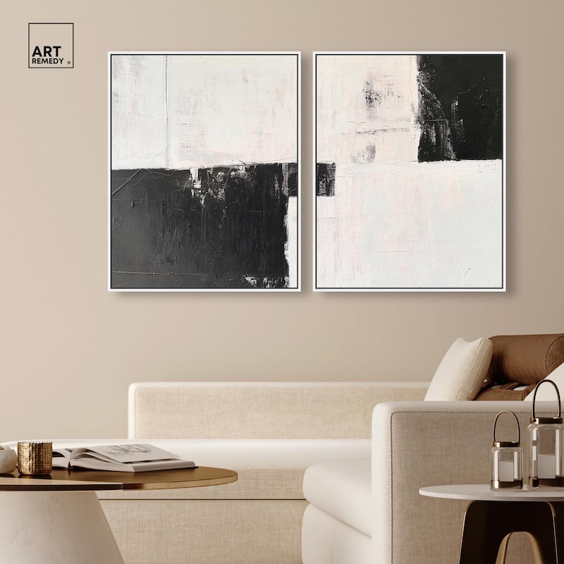 Shattered Symmetry II Canvas Set of 2 by Art Remedy