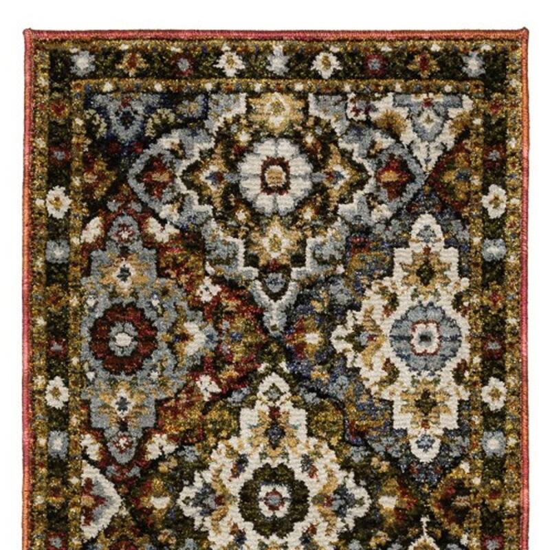 HomeRootsMedallion Traditional Rectangle Area Rug