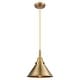 preview thumbnail 12 of 19, Innovations Lighting Downtown Urban - Caden Briarcliff - 1 Light 10" Cord Hung Mini Pendant Brushed Brass