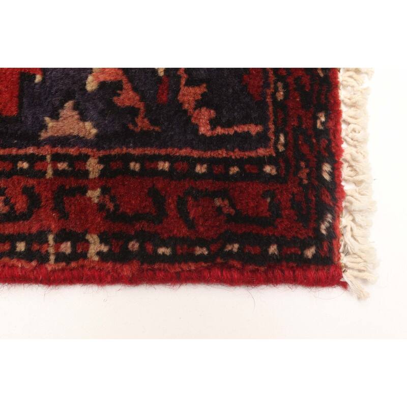 ECARPETGALLERY Hand-knotted Andelz Red Wool Rug - 4'2 x 6'9