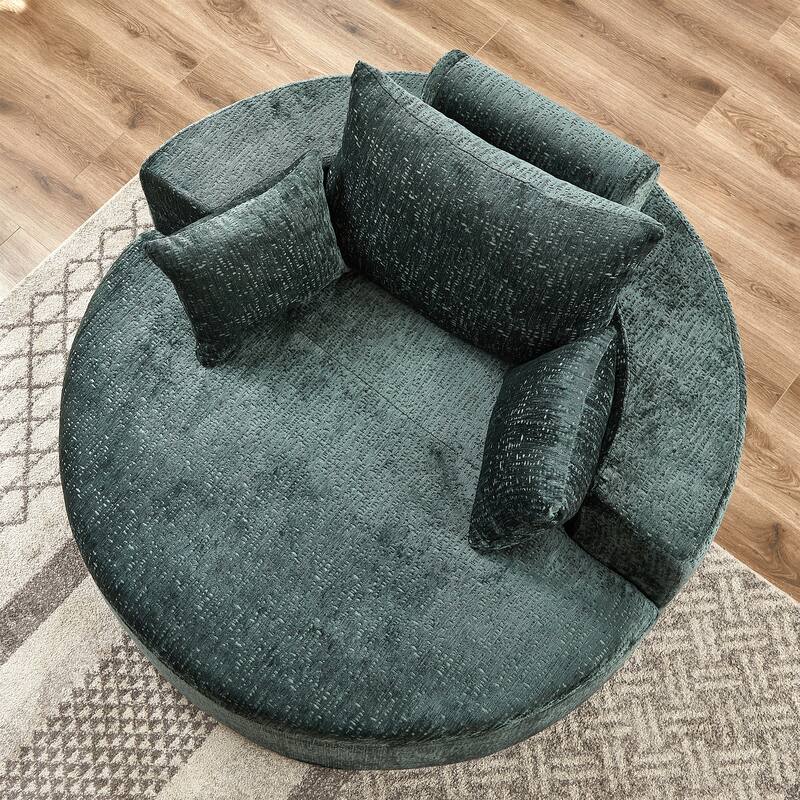 Comfortable Chenille Sponge Sofa for Various Rooms, No Assembly Needed