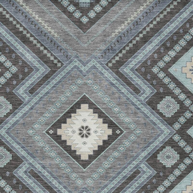 HomeRoots Tribal Transitional Rectangle Outdoor Rug