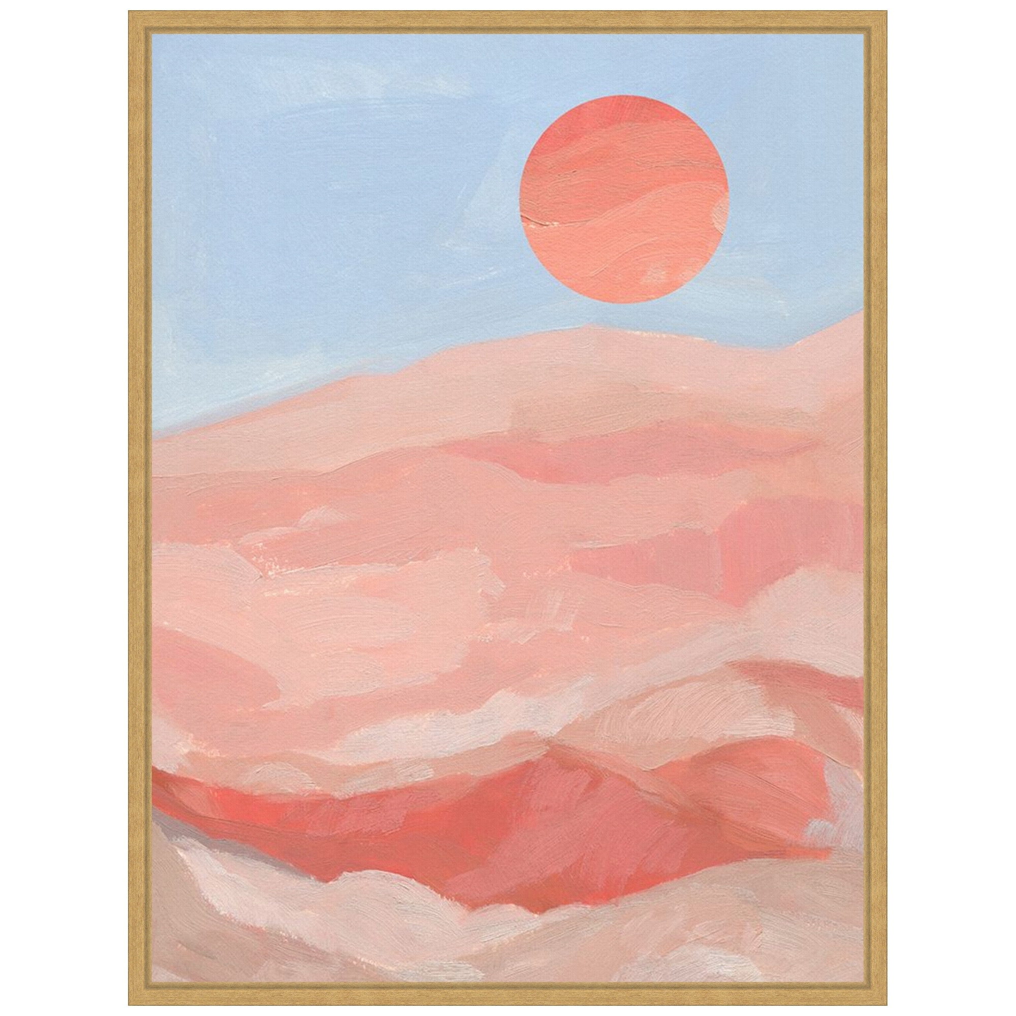 Summer Sun I by Jacob Green Framed Canvas Wall Art - Sylvie Bright Gold