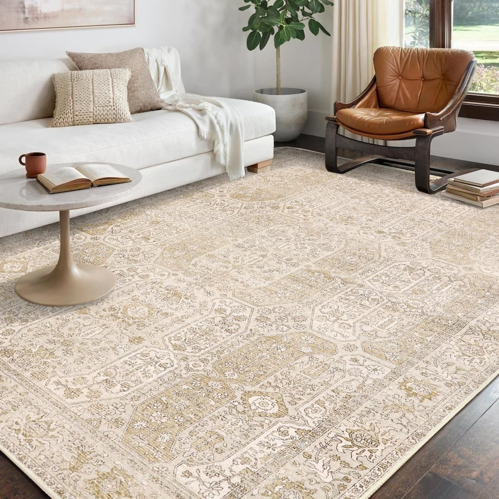 Mcow Palm Leaf Collection Reversible Woven Waterproof Outdoor Area Rug