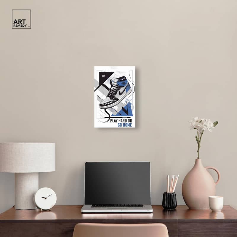 Play Hard Go Home Canvas by Art Remedy, Gallery Wrapped