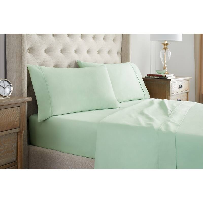 Waverly 400TC Sateen Sheet Set - California King - Pale Green