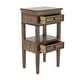 preview thumbnail 53 of 56, Brown Wood Storage Bench with Upholstered Seat - 42 x 15 x 20