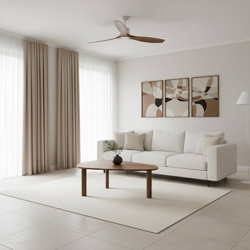 Solna Oak Coffee Table, Cocoa Brown Oval Wood Accent Table, 220lb Cap