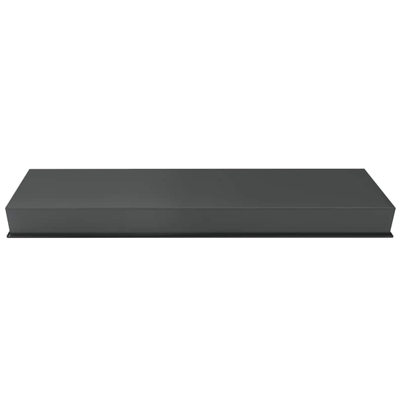 12-in x 48-in Ultra-thin Frame Recessed Stainless Steel Shower Niche Gun Metal Black