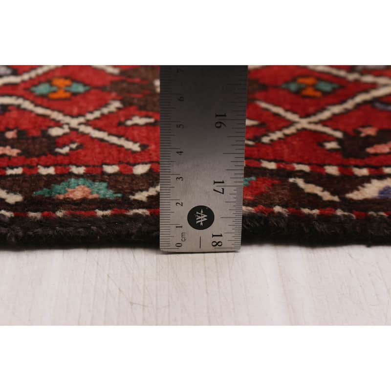 ECARPETGALLERY Hand-knotted Andelz Red Wool Rug - 2'10 x 6'9