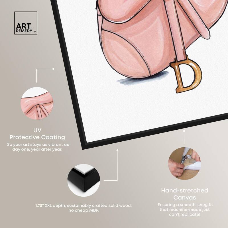 Doll Memories - Blush Pink Bag Canvas by Art Remedy