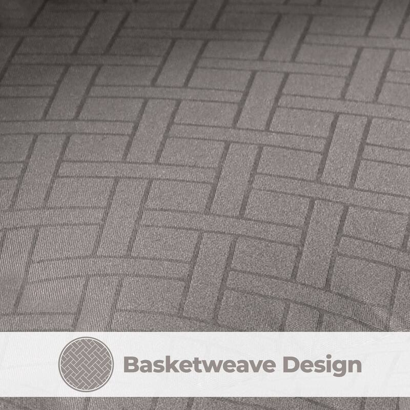 Superior Monochrome Basketweave Microfiber Down Alternative Comforter