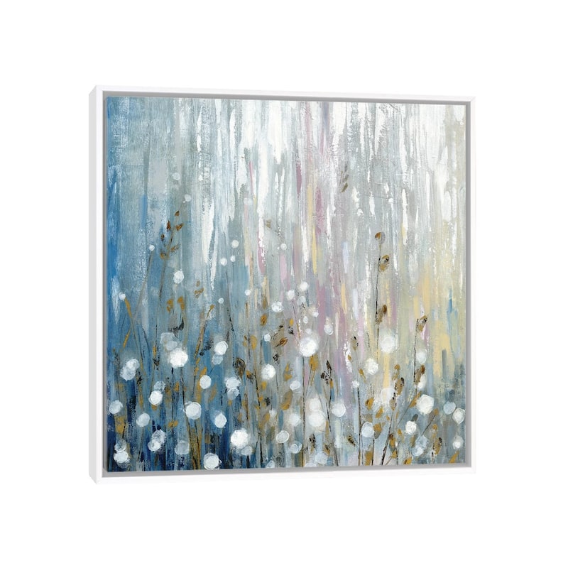 iCanvas "January Branches Flowers" by Silvia Vassileva Framed Canvas Print - White - 12x12