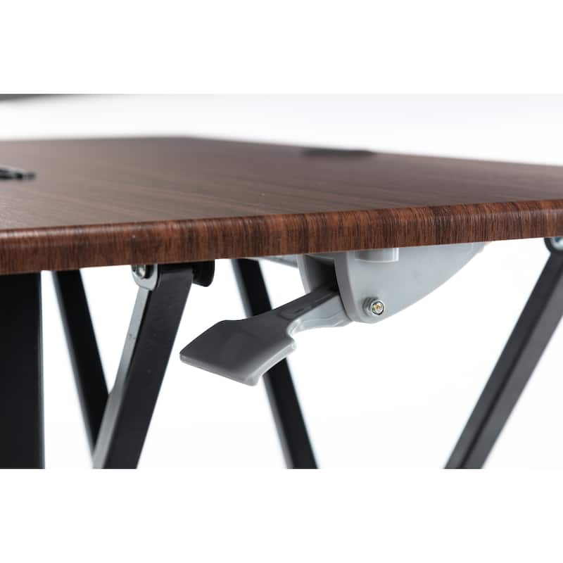 36''Adjustable Height Standing Desk Converter Wide Dual Monitor Workstation