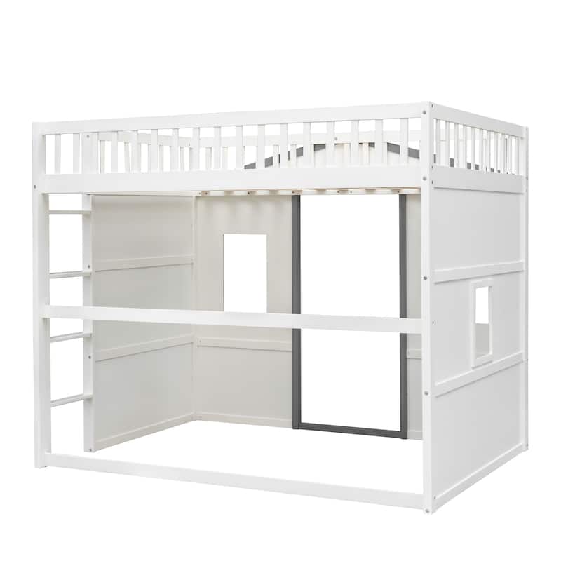 Castle Style Solid Pine Loft Bed