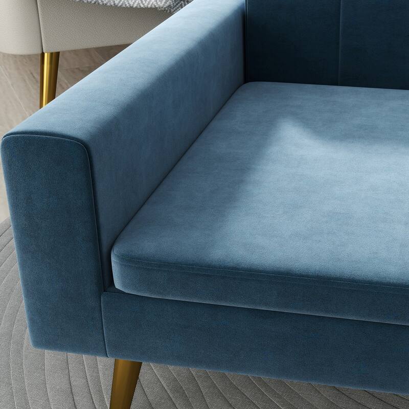 PawHut Dog Sofa, Pet Sofa Bed, Modern Velvety Dog Couch for Small to Medium Dogs, Dark Blue