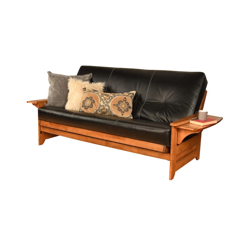 Copper Grove Dixie Honey Oak Full-size Futon Set with Suede Mattress