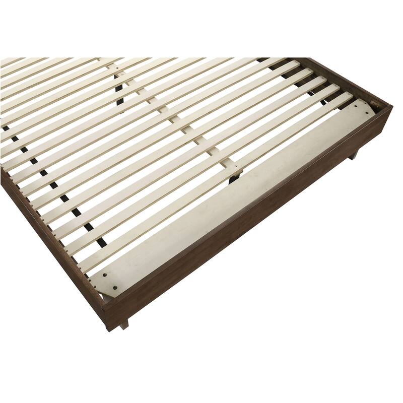 Hemlock Warm Brown Queen Platform Panel Bed