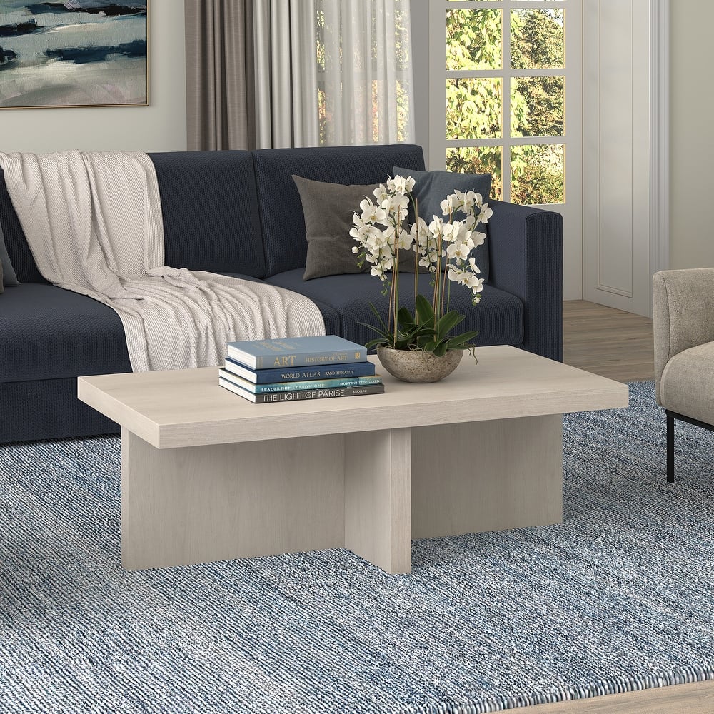 Elna 44" Wide Rectangular Coffee Table
